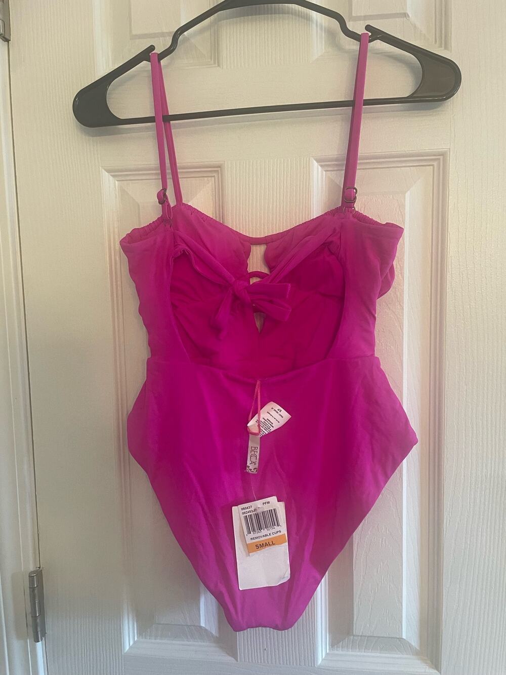 Becca by Rebecca Virtue, Fun stylish hot pink one piece swimsuit, A29
